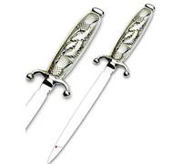 I LUV LTD Letter Opener 18cm Pewter Handle Scottish Thistle Sword