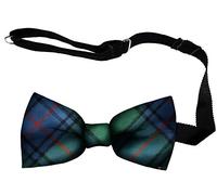 I LUV LTD Mens Bow Tie Soft Wool Woven And Made in Scotland in Shaw Ancient Tartan Adjustable Strap for Easy Fastening
