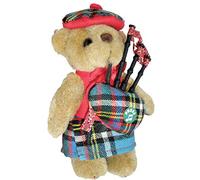 I LUV LTD Musical Figurine Teddy Bear Scottish Gift for Anderson Tartan Clan, Made in Scotland
