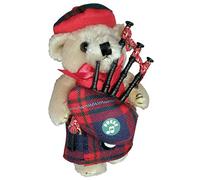 I LUV LTD Musical Figurine Teddy Bear Scottish Gift for MacIntyre Tartan Clan, Made in Scotland