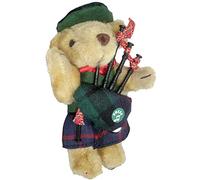 I LUV LTD Musical Figurine Teddy Bear Scottish Gift for Morrison Tartan Clan, Made in Scotland