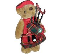 I LUV LTD Musical Figurine Teddy Bear Scottish Gift for Munro Tartan Clan, Made in Scotland