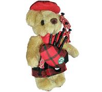 I LUV LTD Musical Teddy Bear Brown Clan Tartan Scottish Gift, Made in Scotland