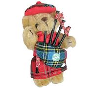 I LUV LTD Musical Teddy Bear MacLean Clan Tartan Scottish Gift, Made in Scotland