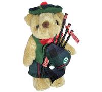 I LUV LTD Musical Teddy Bear MacLeod Clan Tartan Scottish Gift, Made in Scotland