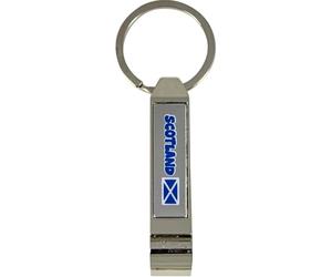 I LUV LTD Scotland Flag Bottle Opener Keyring, Scottish Saltire Design Keychain, Bar Accessories