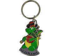 I LUV LTD Scotland Keyring Collections - Nessie, Highland Cow, Thistle, Lion Rampant, Piper, Brass Metal Keychains
