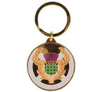 I LUV LTD Scottish 40mm Coin Style Keyring With Scottish Thistle Design