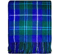 I LUV LTD Scottish Tartan Warm Wool Mix Throw Blanket Douglas Modern Knee Plaid Throws for Sofas Travel Wool Rug Throws and Blankets 182 cm x 152 cm