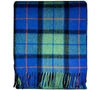 I LUV LTD Scottish Tartan Wool Mix Blanket Flower Of Scotland Throws and Blankets 182 x 152cm