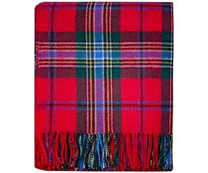 I LUV LTD Tartan Blanket Picnic Rug Wool Mix Scottish MacLean Duart Modern Tartan