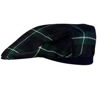 I LUV LTD Tartan Design Flat Cap Lamont Modern Tartan Mens and Womens One Size Elasticated Band Comfort Fit Scottish Made