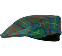 I LUV LTD Tartan Design Flat Cap Mackintosh Hunting Ancient Tartan Mens and Womens One Size Elasticated Band Comfort Fit Scottish Made