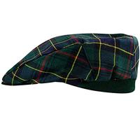 I LUV LTD Tartan Design Flat Cap Ogilvie Hunting Modern Tartan Mens and Womens One Size Elasticated Band Comfort Fit Scottish Made