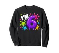 I’m 6th Birthday Slime Theme Party Six Year Old Sweatshirt