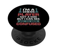 I´M A Chess Player Not A God PopSockets Swappable PopGrip