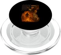 I’m a Dad Hero and a Firefighter Nothing Scares Me Shirt PopSockets PopGrip for MagSafe