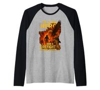 I’m a Dad Hero and a Firefighter Nothing Scares Me Shirt Raglan Baseball Tee