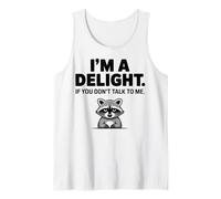 I’m A Delight If You Don’t Talk to Me Raccoon Tank Top