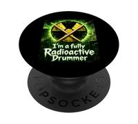 I’m a fully Radioactive Drummer Kids Male Drumming PopSockets Adhesive PopGrip