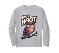 I’m a Hoot Cute Owl Pun Design Long Sleeve T-Shirt