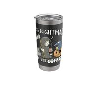 I’m A Nightmare Before Coffee! Grim Reaper Raven Halloween Stainless Steel Insulated Tumbler