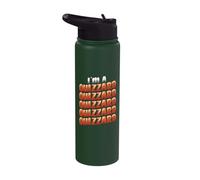 I´m A Quizzard Pub Quiz Lover Quizzing Stainless Steel Insulated Water Bottle