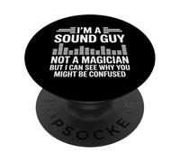 I’m A Sound Guy Not A Magician Audio Engineer PopSockets Adhesive PopGrip