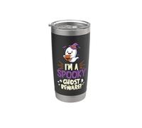 I M A Spooky Ghost Beware Halloween Pumpkin Halloween Ghost Stainless Steel Insulated Tumbler