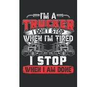I M a Trucker Funny Truck Driver Trucking Dads Men Gift: Papercode Lined Journal Notebook - 6 x 9 Inch, 110 Page Notebooks for Work, Writing, Note ... Cover College Ruled Journal for Men and Women