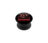 I’m Actually A Vampire Gothic Halloween Vampire Graphic PopSockets Adhesive PopGrip