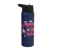 I´m Aging Like A Fine Wine - Wine Lover Birthday Stainless Steel Insulated Water Bottle