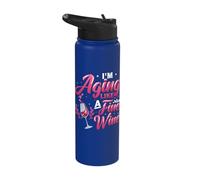 I´m Aging Like A Fine Wine - Wine Lover Birthday Stainless Steel Insulated Water Bottle