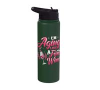 I´m Aging Like A Fine Wine - Wine Lover Birthday Stainless Steel Insulated Water Bottle