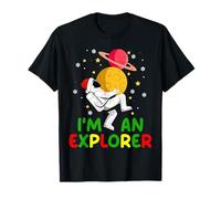I’m an Explorer Astronaut Christmas Santa Hat Snowflakes T-Shirt