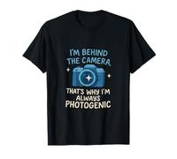 I’m Behind The Camera Photogenic Quote Graphic Gear T-Shirt