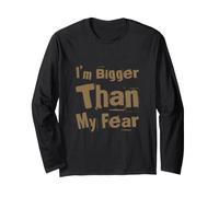 I’m Bigger Than My Fear Motivation Vintage Positive Quote Long Sleeve T-Shirt