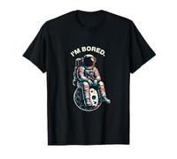 I´m Bored Astronaut Sitting On The Moon Art Vintage T-Shirt