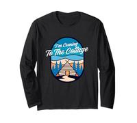 I’m Coming to The Cottage Retro Geometric Outdoors Long Sleeve T-Shirt