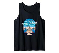 I’m Coming to The Cottage Retro Geometric Outdoors Tank Top