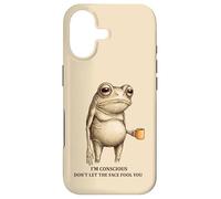 I’m Conscious Don’t Let The Face Fool You Funny Frog Coffee Case for iPhone 17