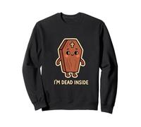 I’m Dead Inside Cute Coffin Dark Gallows Humor Mortician Sweatshirt