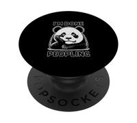 I’m Done Peopling Panda Humor Graphic for Introverts PopSockets Adhesive PopGrip