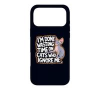 I’m Done Wasting Time on Cats Who Ignore Me Sphynx Cat Owner Case for iPhone 17 Pro Max