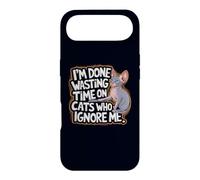 I’m Done Wasting Time on Cats Who Ignore Me Sphynx Cat Owner Case for iPhone Air