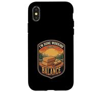 I’m Done Working Time To Balance Yoga Brick Balance Pose Case for iPhone X/XS