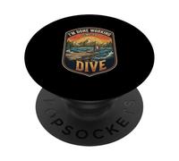 I’m Done Working Time To Dive Cliff Diving Ocean Diver PopSockets Adhesive PopGrip