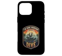 I’m Done Working Time To Dive Freediving Ocean Snorkel Case for iPhone 16 Pro Max