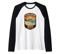 I’m Done Working Time to Ride Bodyboarding Ocean Wave Rider Raglan Baseball Tee