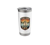 I’m Done Working Time to Sail Sailing Boat Ocean Skipper Stainless Steel Insulated Tumbler